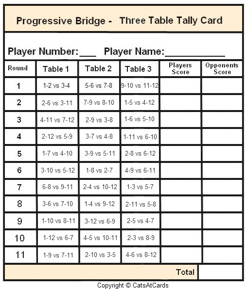 Printable Euchre Score Cards