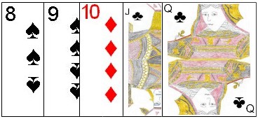 Five Card Combination - Straight