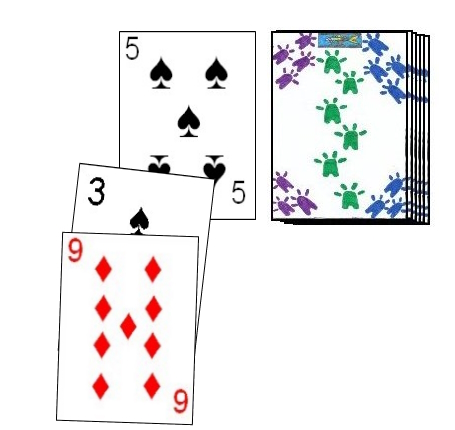 Play of a three allows the player to play any other card along with it