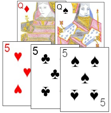 Five card Full House combination in Guan Dan Five card Full House combination in Guan Dan