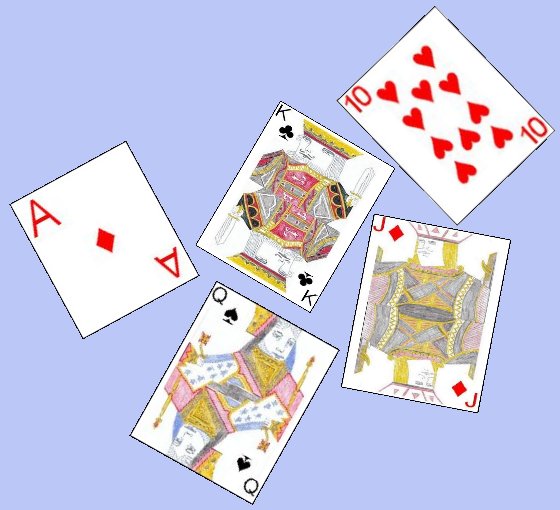 Point scoring cards in Japanese Napoleon