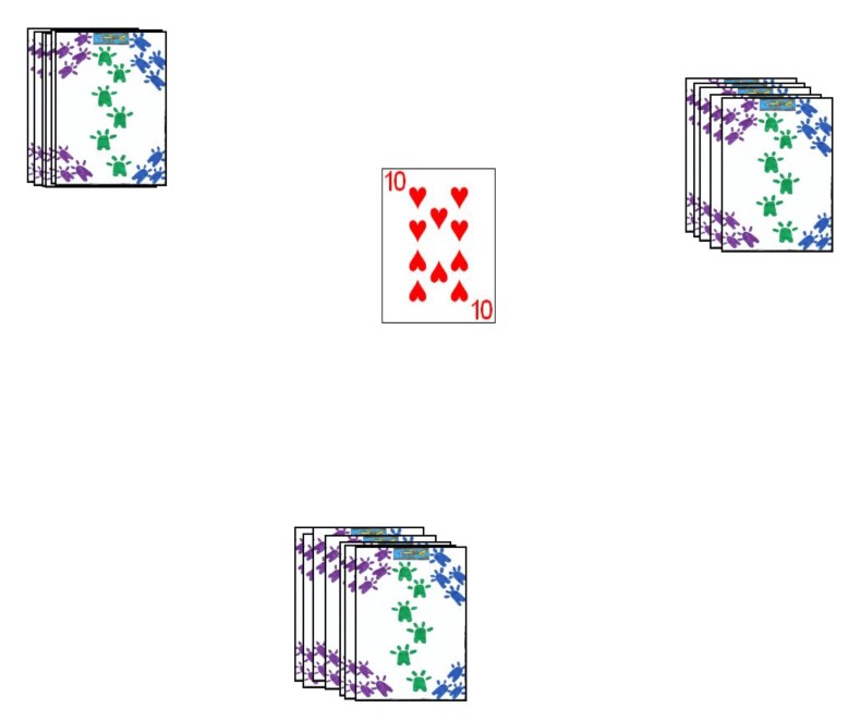 With three players the last card is dealt to the center