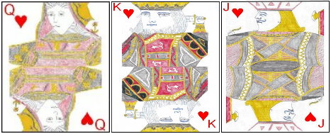 Three cards in same suit combination