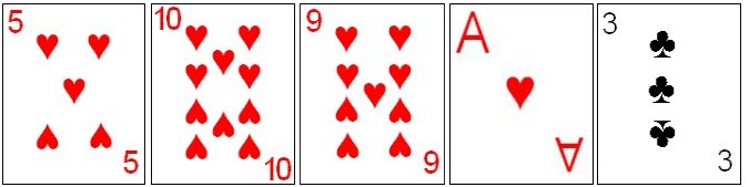 Hearts category in Card Yacht