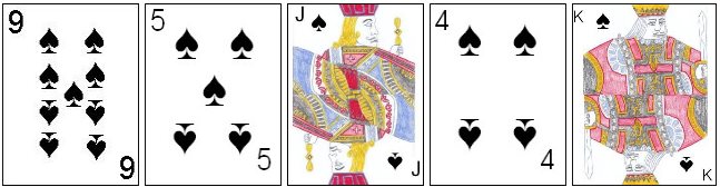 Spades category in Card Yacht