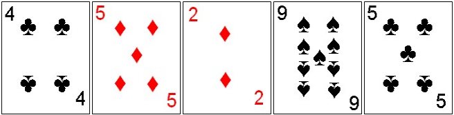 Middle combination in Card Yacht