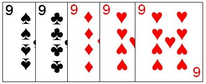Five of a Kind is the highest five card combination