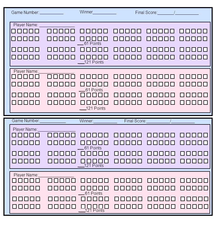 Design 85 Of Cribbage Scoring Sheet Printable Indiatallestliving