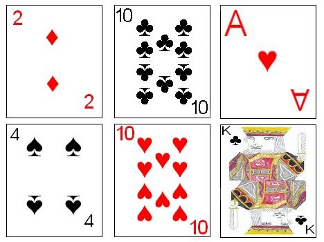 Six card Golf hand of 3 points