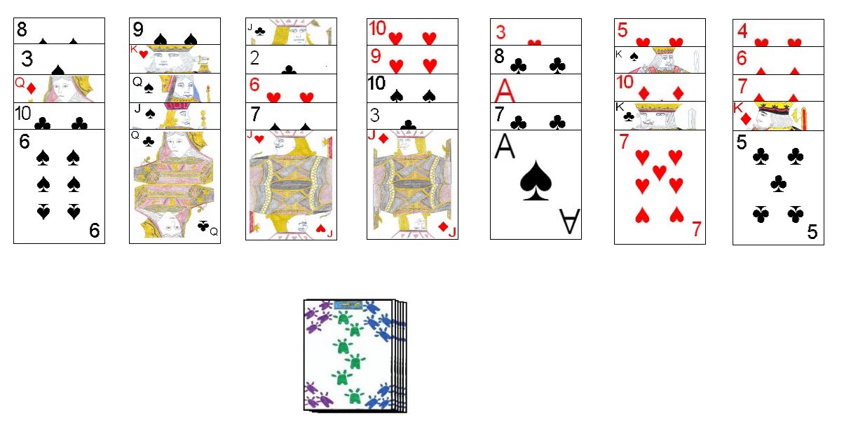 Golf Solitaire sample layout