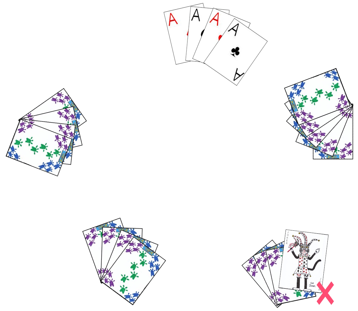 A finale of the game Jukah