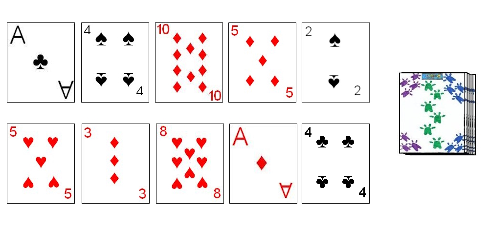 Example layout in Make Ten