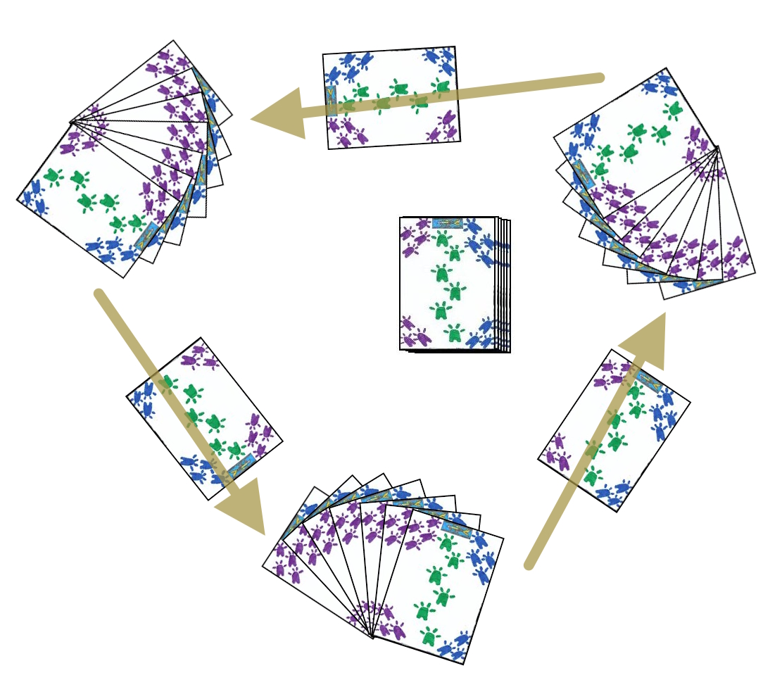 Card pass (Cambio) in Mexican Conquian